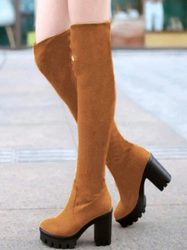 Girls knee sale length boots