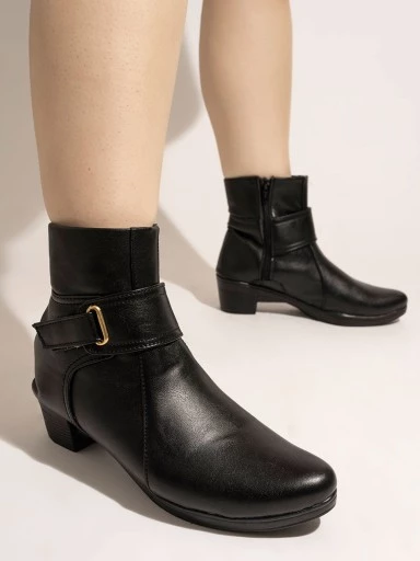 Buy Stylestry Stylish Trendy Smart Casual Black Boots For Women Girls